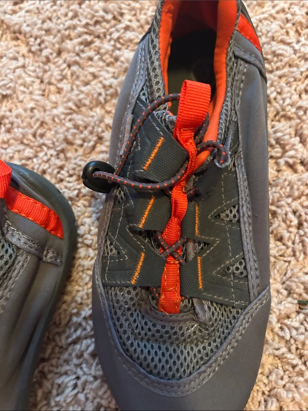 Northside Grey and Orange Kids Trail Sneaker